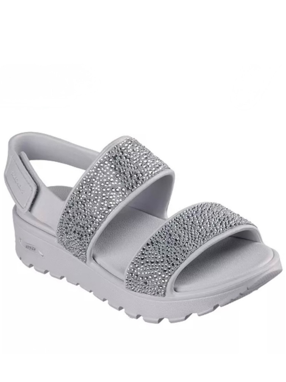 SKECHERS FOAMIES RHINESTONE ACCENT SANDALS